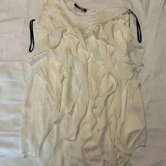 One shoulder ruffle dress new with tag size large - Picture 2 of 5